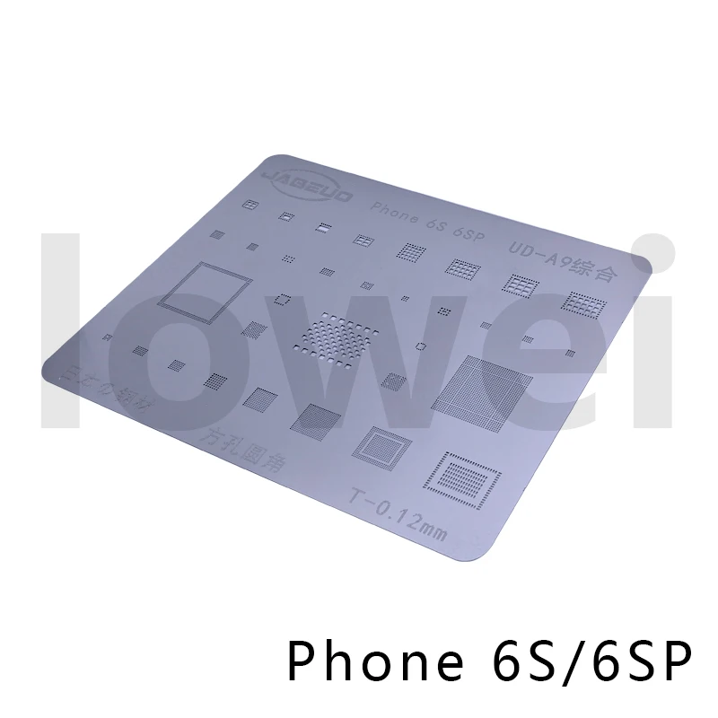 Для iPhone 5/5s/6/6 P/6 S/6SP/7/7 P/8/8 P/X Ультра точный BGA трафарет завод Оловянная стальная