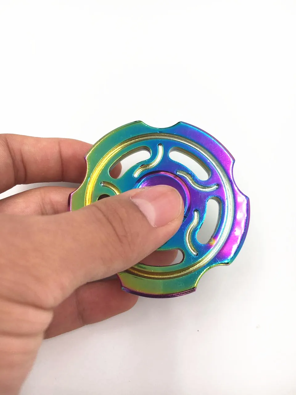 4 вида стилей Красочные Профессиональный EDC Непоседа игрушки Spinner Металлический анти-стресс палец Spinner нержавеющей стали ручной Spinner