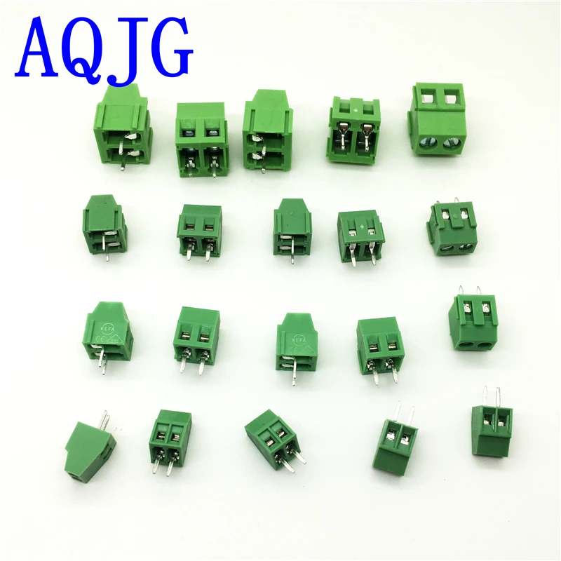 Screw Terminal Block 2.54mm Pitch 2 /& 3 Pole 50 Piece Kit