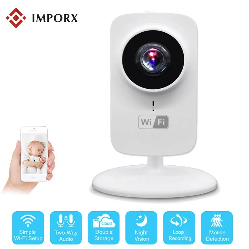 

Baby Monitor 720P Mini IP Camera Wireless WiFi Home Security Network Camera Surveillance HD Night Vision CCTV P2P IP Camara