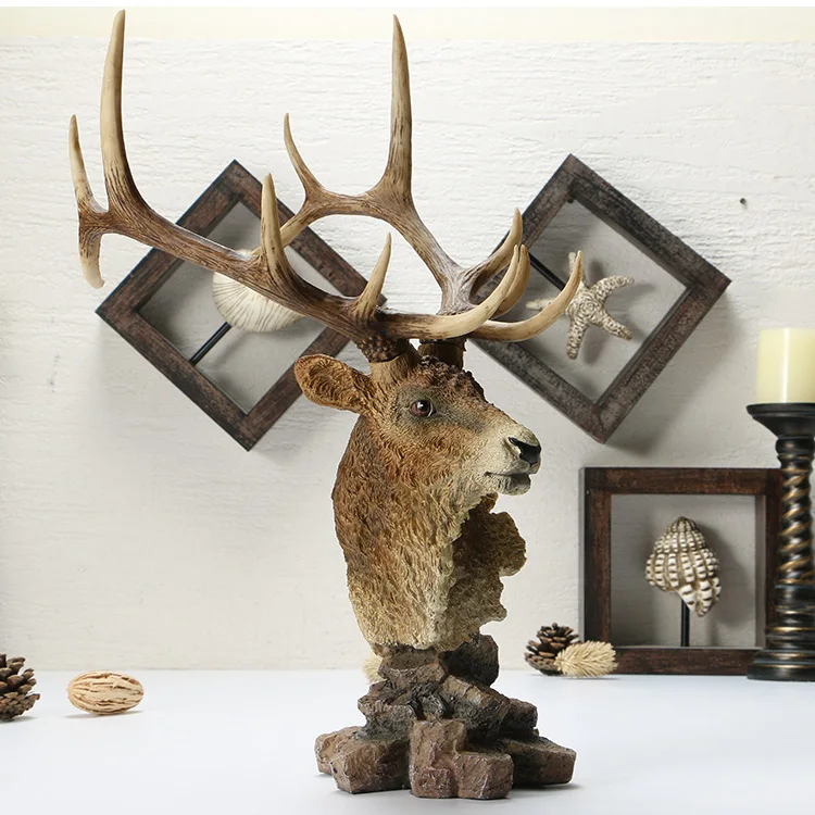 

European retro home accessories Decorations deer American study office desktop creative crafts ornaments