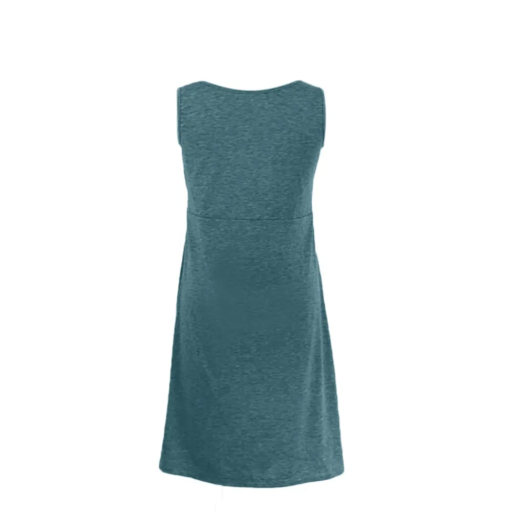 Pregnancy Clothes for Pregnant Women Sleeveless Maternity Dress Empire Waist Nursing Breastfeeding Dress Maternity Fashion