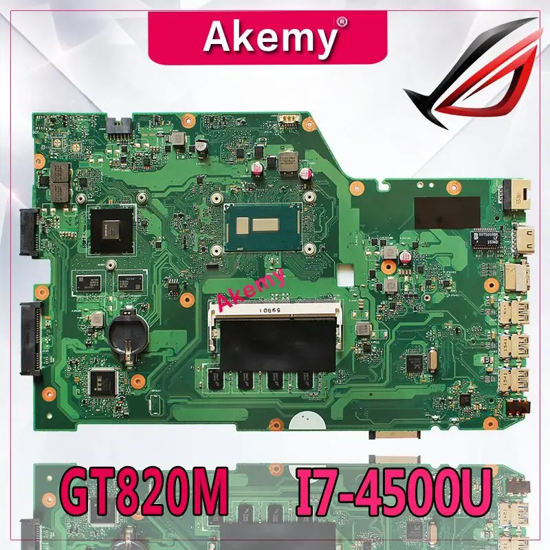 

Akemy X751LA Laptop motherboard para ASUS X751LA X751LAB X751LD X751L X751 Teste mainboard original 4G RAM I5-4210U