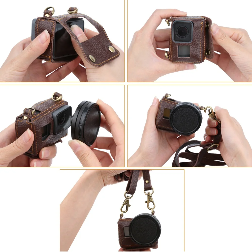 SHOOT-Clip-On-Protective-Leather-Case-for-GoPro-Hero-7-6-5-Action-Camera-With-52mm (2)