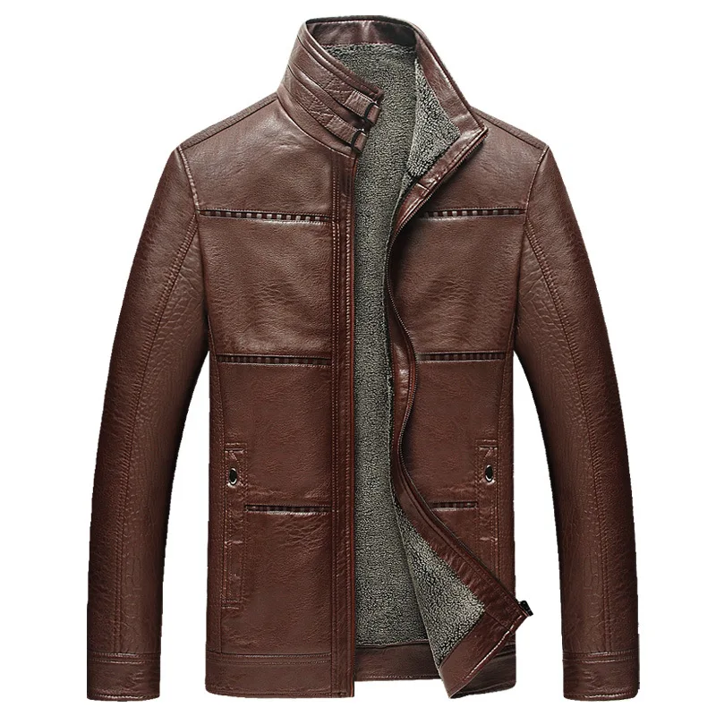 Popular Fleece Lined Leather Jacket-Buy Cheap Fleece Lined Leather ...