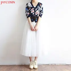 JAYCOSIN 2019 Новые стиль для женщин Boho двойной слои Макси шифон длинный сарафан летние женские пляжные принцессы черные юбки для z429