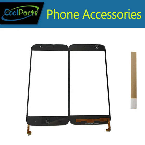 

1PC/Lot High Quality 5.0 Inch For JUST5 Freedom X1 Touch Screen Digitizer Touch Panel Glass With Tape Black Color