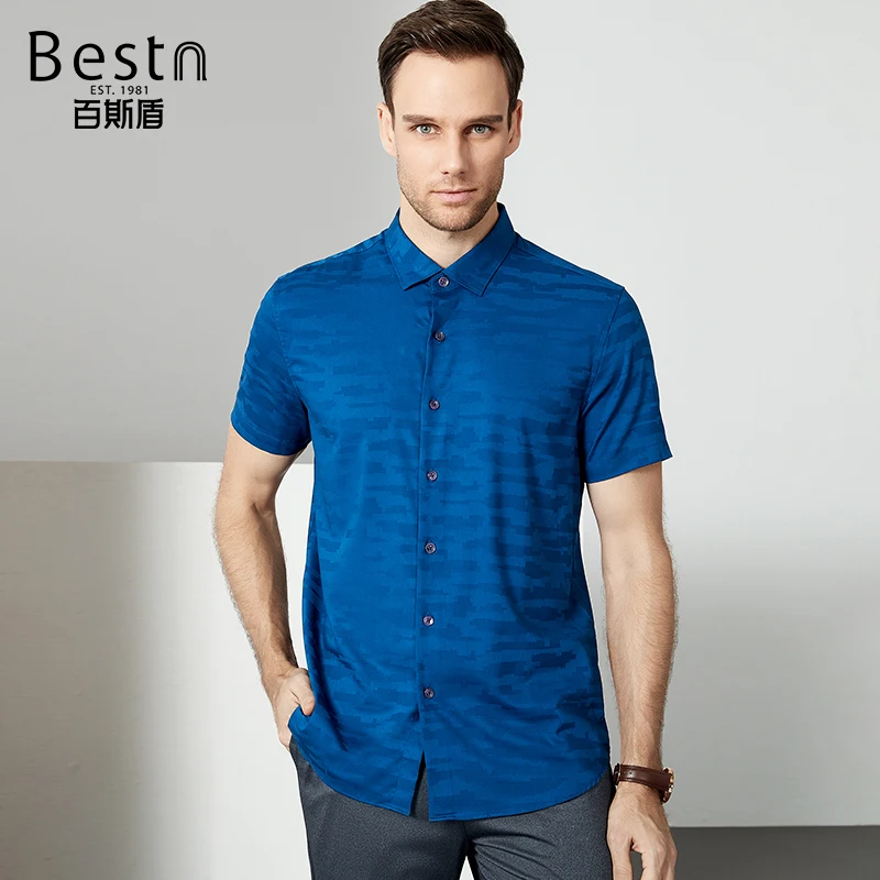 Bestn 2019 Весна Лето Костюм homme для бизнес на каждый день Slim fit однобортный яркий