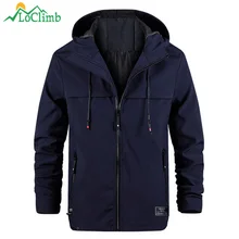 LoClimb куртка для походов на открытом воздухе Мужская куртка весна/осень пальто для рыбалки/треккинга ветровка софтшелл куртка светильник водонепроницаемая куртка AM371