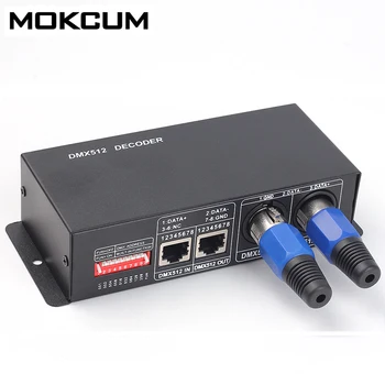 

4CH DC12-24V RGBW DMX512 Decoder Led Controller RGB LED DMX512 Decoder 4 Channels * 6A for LED Strip Light