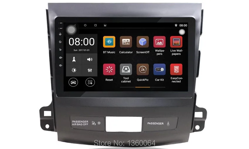 Perfect Nedehe 9 inch Android 8.1 full touch screen car multimedia system For Mitsubishi Outlander 2006-2014 car gps radio navigation 1