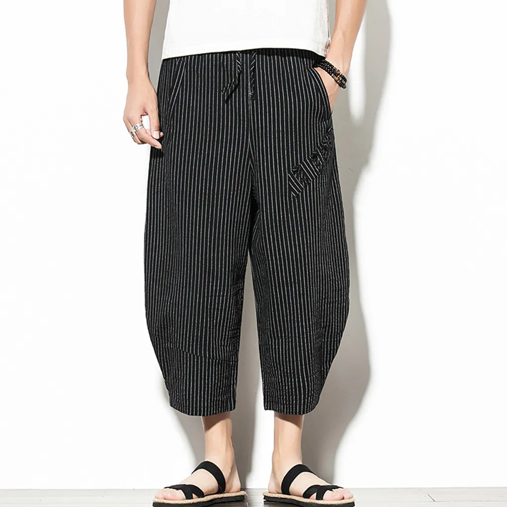 New Hip Hop Aladdin Hmong Baggy Cotton Linen Harem Pants Men Women Plus Size Wide Leg Trousers New Casual Pants Cross-pants