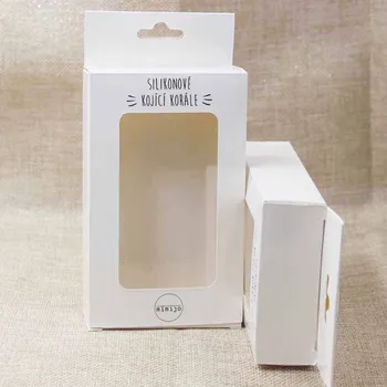 

Custom logo Clear PVC window hanger Boxes for Baby Shower/Gift Package & display box 600ps size 100*130*17mm with 600 cards