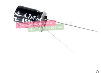 

500pcs/lot Radial Electrolytic Capacitor 4.7uF 450V 10mm*13mm 450v 4.7uf
