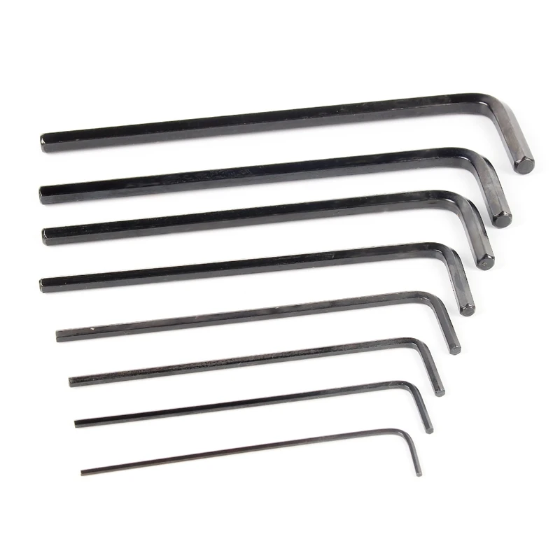 8 Pcs/Set 1.5mm-6mm Hex Wrench Sets Hexagon Hex Allen Key Set Wrench Standrad 90 Angle Hand Tools Repair Tools Screwdriver Tool