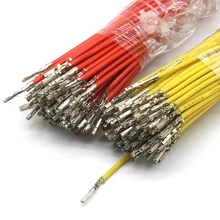 100 шт. Molex 3,0 мм Шаг 5557/5559 женский штырь обжимной с кабелями для мужского корпуса многоцветный 1007 22AWG 30 см одноконцевой