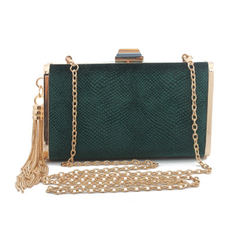 

2019 new temperament wild dinner clutch bag female ladies flannel evening dress fashion small bag clutch bag female