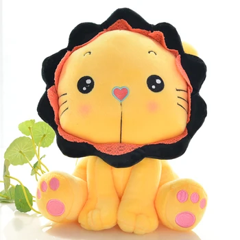 

candice guo! Newest arrival super cute sunflower Lion plush toy stuffed doll children birthday gift 1pc