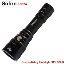 Sofirn SD02A профессиональный фонарик для дайвинга 18650 мощный свет для дайвинга Cree XPL 3000K Светодиодная лампа подводный прожектор