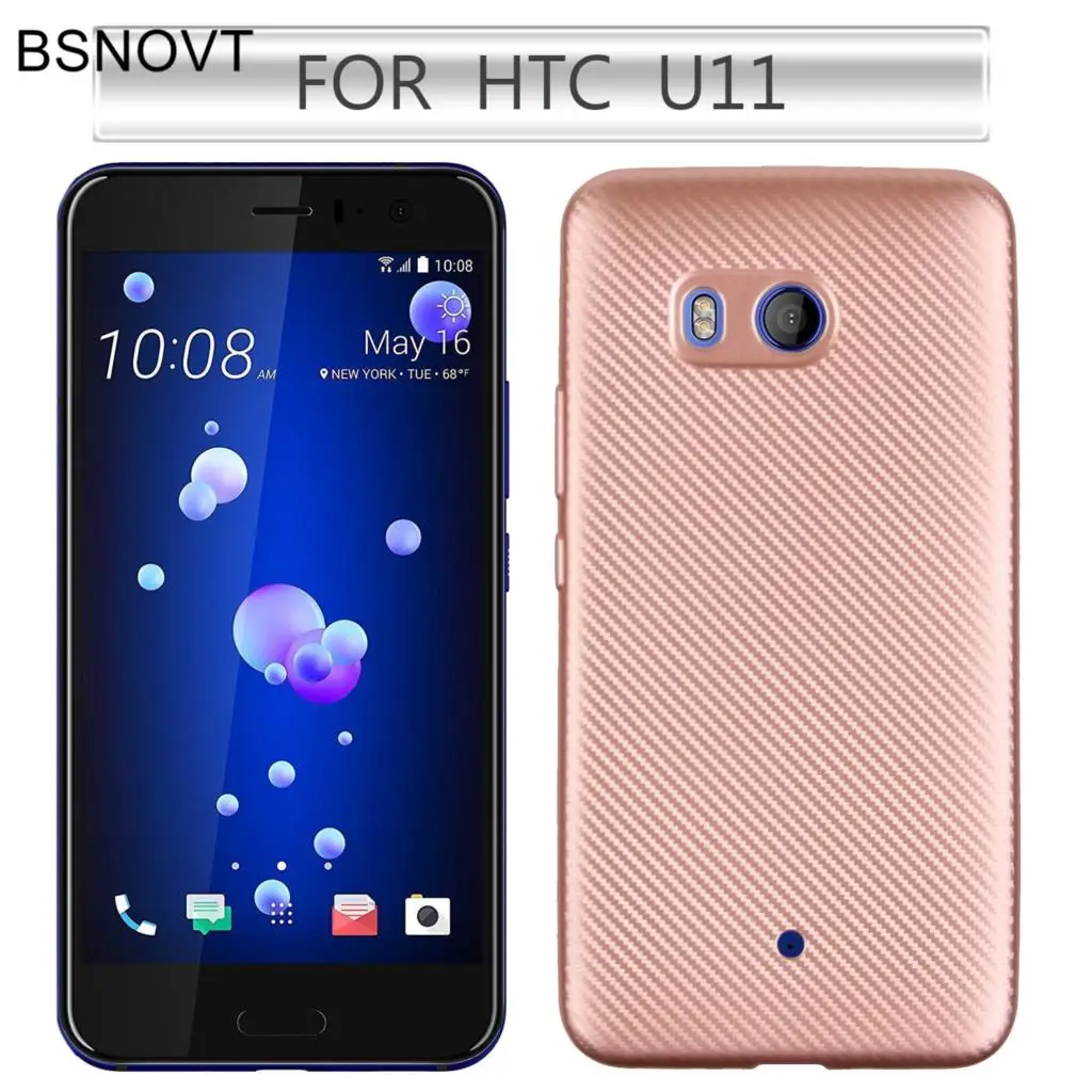 Чехол BSNOVT для htc U11, чехол для htc U 11, чехол с полной защитой из углеродного волокна, мягкий чехол из ТПУ для htc U11, чехлы для мобильных телефонов 5," {