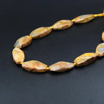 

Approx11-12PCS/strand Brown&Yellow Crack Crazy Agates Freeform Faceted Nugget Pendants,Raw Gems Slab Loose Beads Jewelry Making