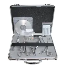 Besta профессиональные комплекты татуировки комплект для пирсинга спицы для вязания для пупка ушной язык тату пистолет инструмент