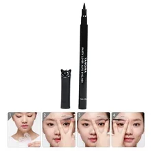 Жидкая подводка для глаз водонепроницаемая/Sweatproof подводка для глаз ручка натуральная стерео быстрая/быстросохнущая Профессиональная Косметика