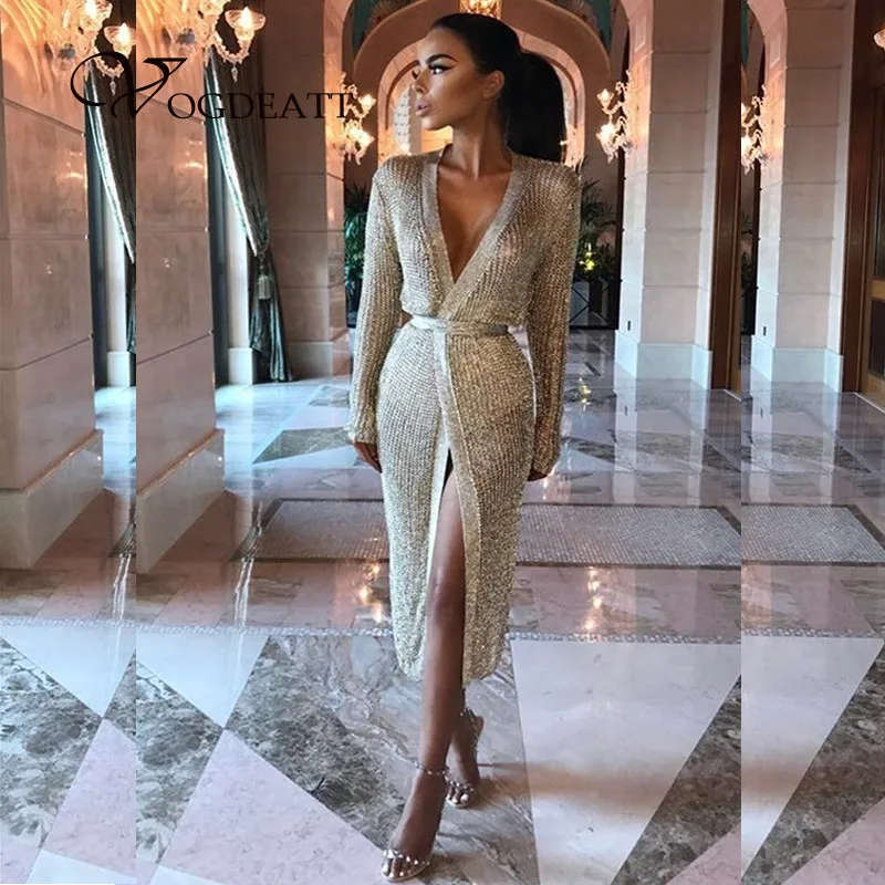 Женское трикотажное Повседневное платье с длинным рукавом наряд Vestidos широким