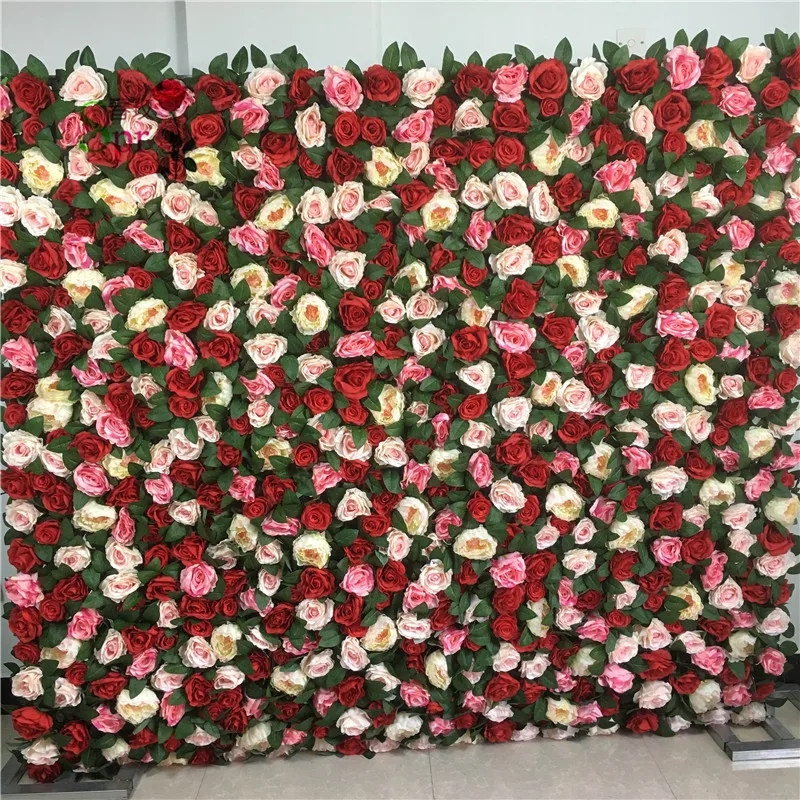 SPR Shipping-10pcs/лот Искусственные Свадебные розы стены фон композиция лучшие свадебные украшения когда-либо