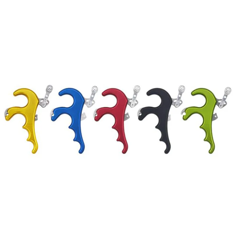 

Archery 4 Finger Release Aluminum Alloy Compound Bow Thumb Release Hunting Release Target Aids
