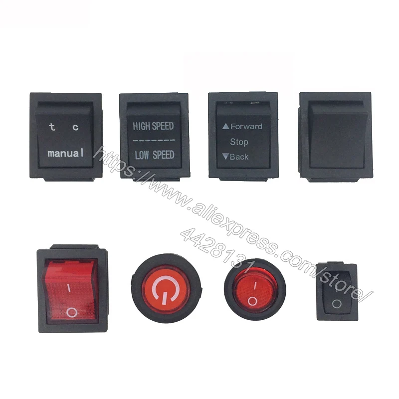 

Children's electric car button switch,power switch,high speed/low speed,manual/rc and self-reset switch for baby car