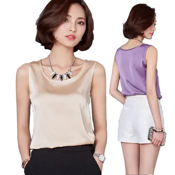 

Cheap Clothes China 2019 New Sleeveless O-Neck Summer T-Shirt Top Fashion Solid All-Match Tshirt Plus Size Casual T Shirt Female