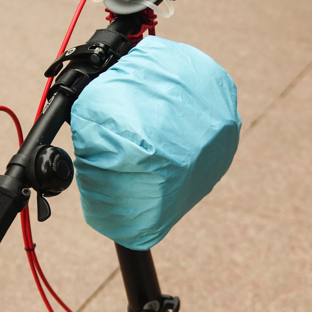 Flash Deal RHINOWALK Bicycle Handlebar Bag Electric Bike Front Rainproof Tube Pocket Shoulder Pack Multi Phone Holder with Rain Cover 5