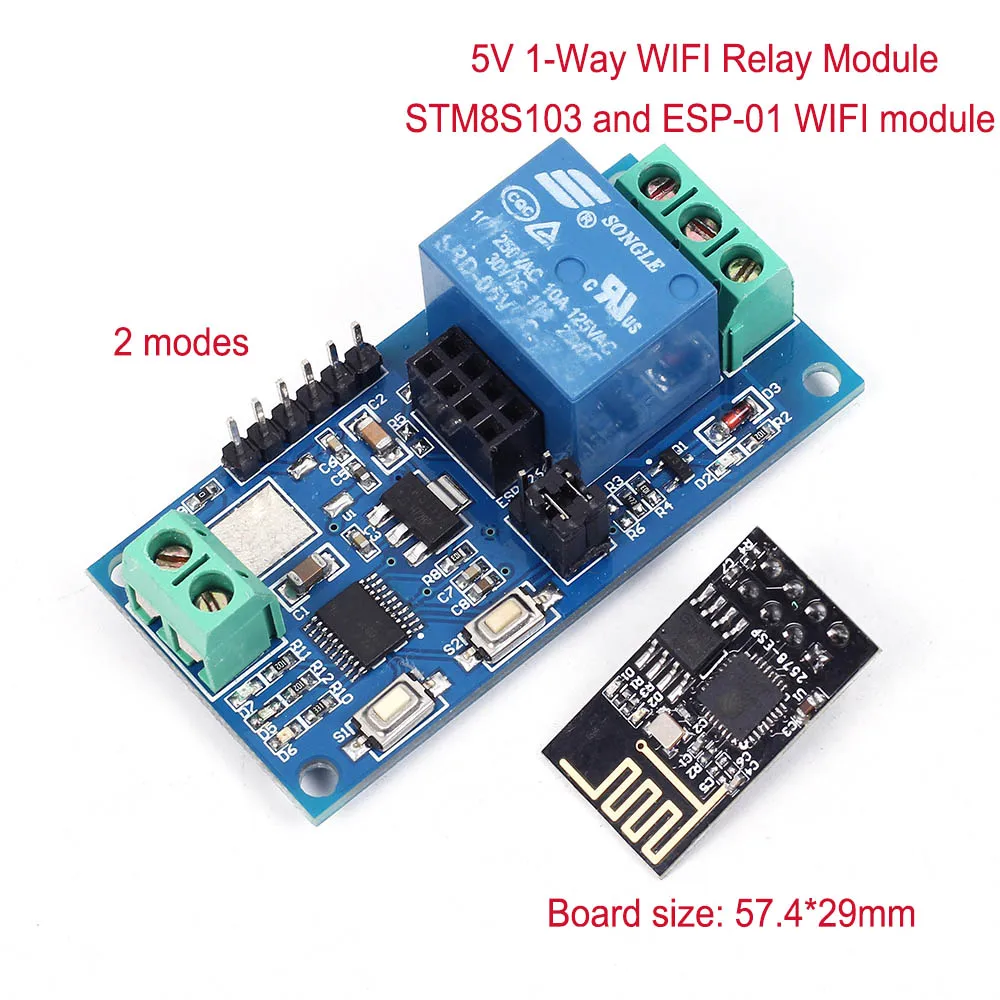 ESP8266 ESP-01 Wi-Fi модуль реле дистанционного Управление переключатель 1 2 4 канала 5V 12V для Умный дом IOT передача с помощью приложения на телефоне Управление; - Цвет: 5V 1-Channel New