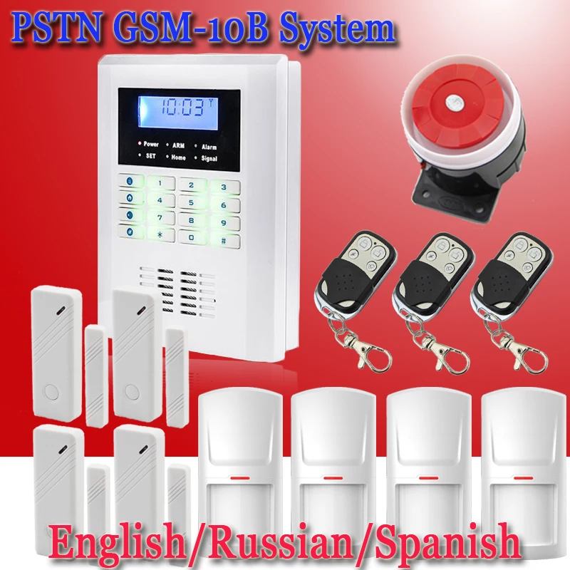 

Wireless Wired Smart Burglar Alarm GSM PSTN Dual Network Home Security Alarm System with Voice Prompt