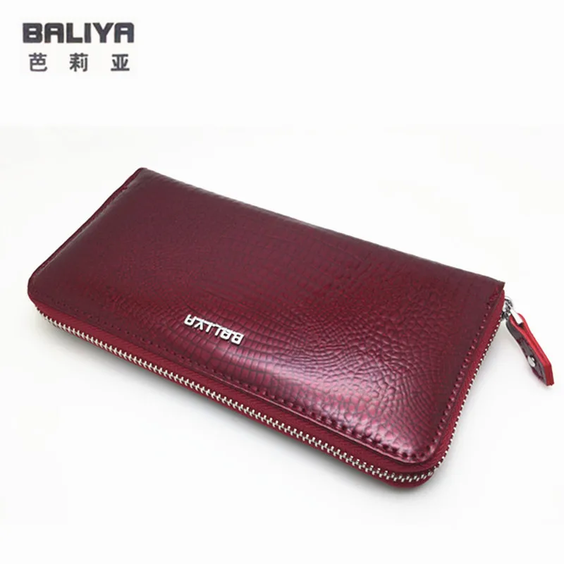 

2016 Fashion famous brand wallet women genuine leather woman zipper organizer wallet ladies cow leather wallets and purses