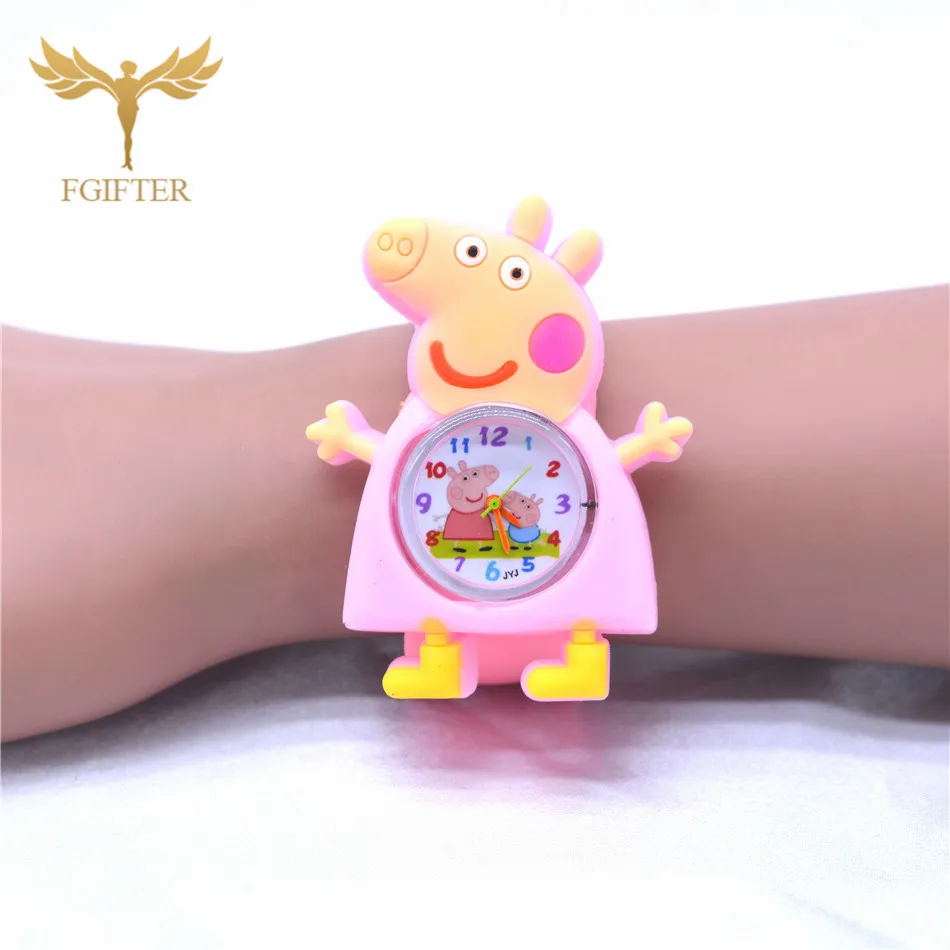 Hot Girls Princess Watches Pink Rubber Cinderella Watch for Kids Girl Plastic Quartz Wristwatch Children's Gift - Цвет: Kids Girls Watches