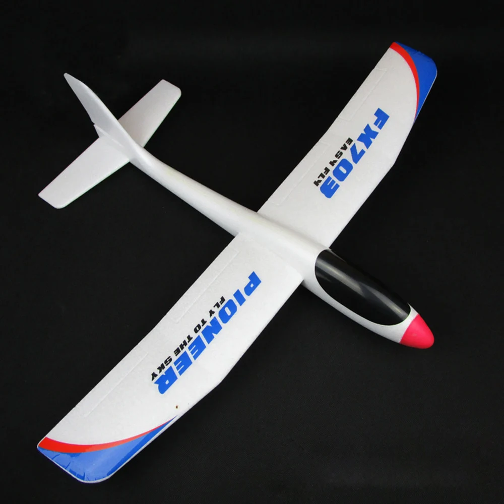 FX-703 EPO пена крыло-пролет ручной метательный планер фиксированное крыло с наклейкой RC гоночный самолет для детей на открытом воздухе DIY самолет подарок