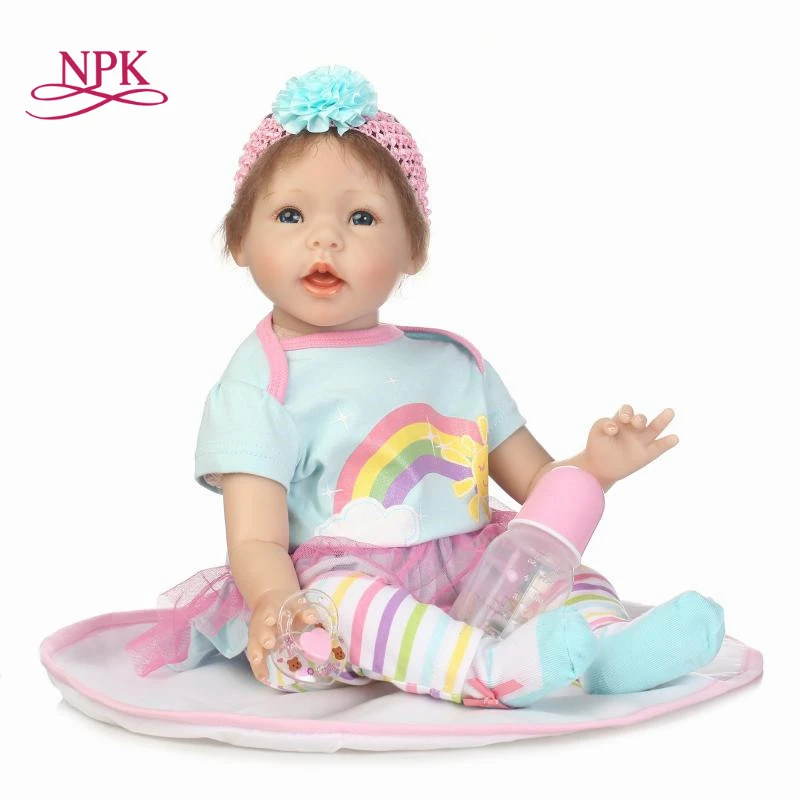 NPK коллекция Реалистичная кукла reborn boneca из винила и силикона мягкая на ощупь