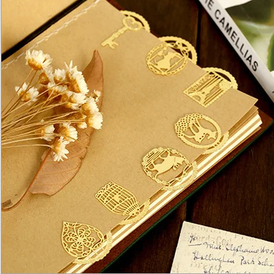 Закладки креативные металлические латунные художественные красивые кружевные мини канцелярские принадлежности для студентов офисные для чтения ломтики милые кавайные девушки