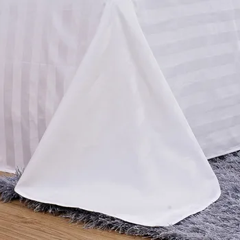 

2019 New Hotel bedding white bed sheet 100% Cotton Solid color Flat sheet