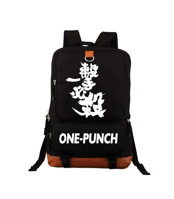 Японский аниме ONE PUNCH-MAN рюкзак с принтом Сайтама Косплей школьный рюкзак парусиновые сумки для ноутбука Мультяшные школьные сумки Дорожная сумка