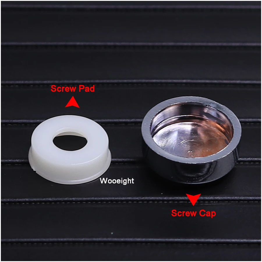 Wooeight 4Pcs Silver Screw Nut Cap Bolt Cover Set For Car Truck Motorcycle Security License Plate Frame Mounting Screw Bolt (8)