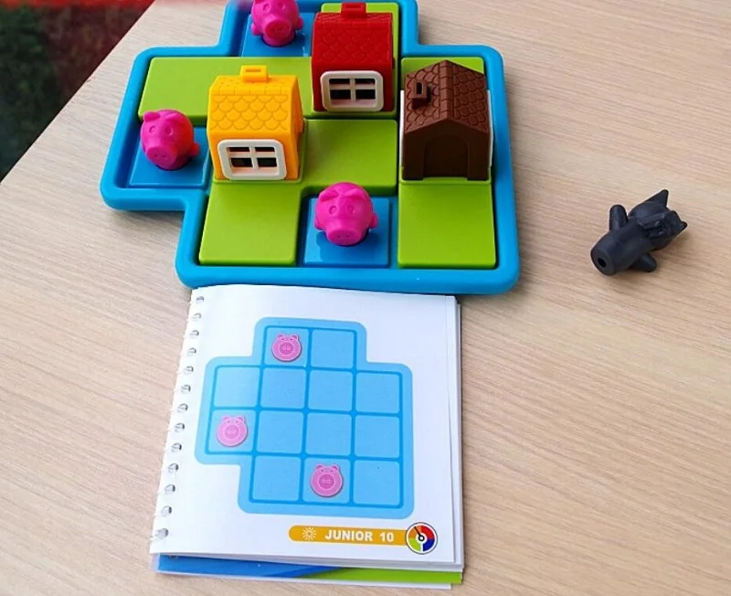 Поросенка Раннее Образование головоломки логическое мышление 3D лабиринт головоломка питания игрушки детские настольные игры Семья Вечерние игры