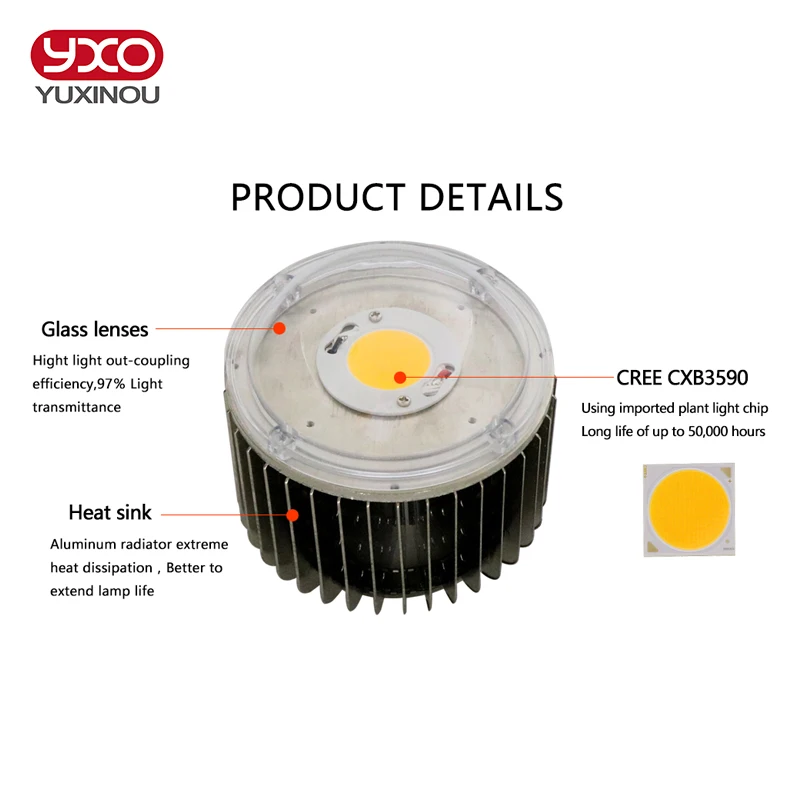 1 шт. оригинальный светодиод Cree CXB3590 CXB 3590 для выращивания растений 80 CRI 3000K/3500K/5000K 36