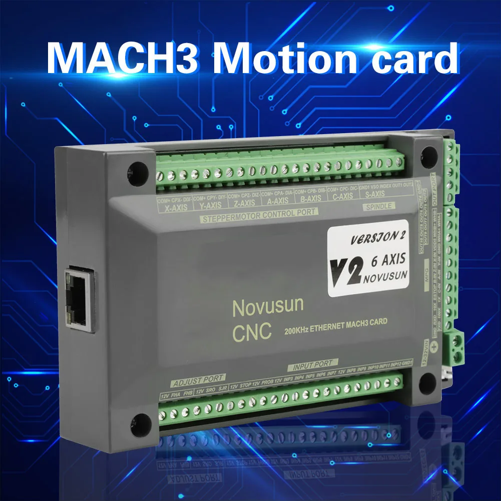 Для MACH3 Ethernet интерфейс 1 шт. NVEM ЧПУ управление Лер 6 оси MACH3 Ethernet интерфейс движения плата управления картой