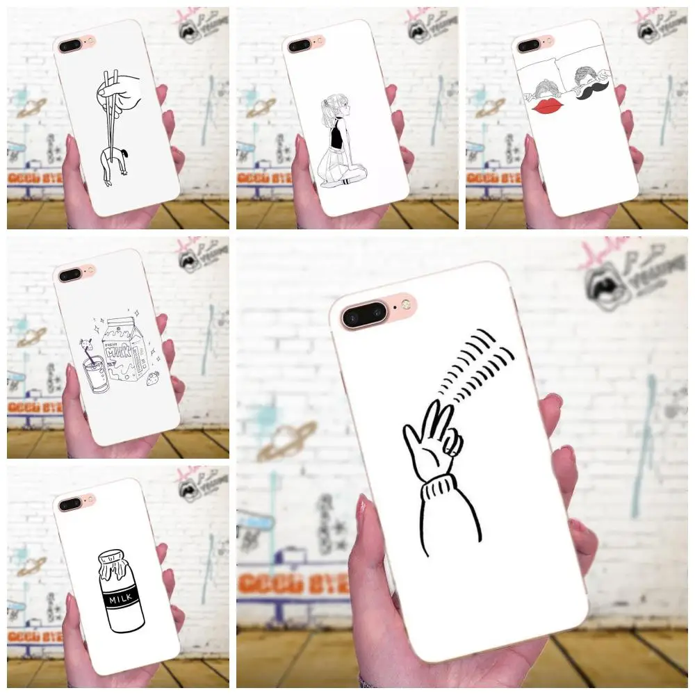 Для Xiaomi Redmi Note 2 3S 4 4A 4X5 5A 6 6A Pro Plus высокое качество мягкая задняя крышка Milk Smile Girl |