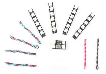 

1set RC Racing Quadcopter WS2812 LED Strip Light 2-6S 7 Color Switchable with Controller Board for Drone