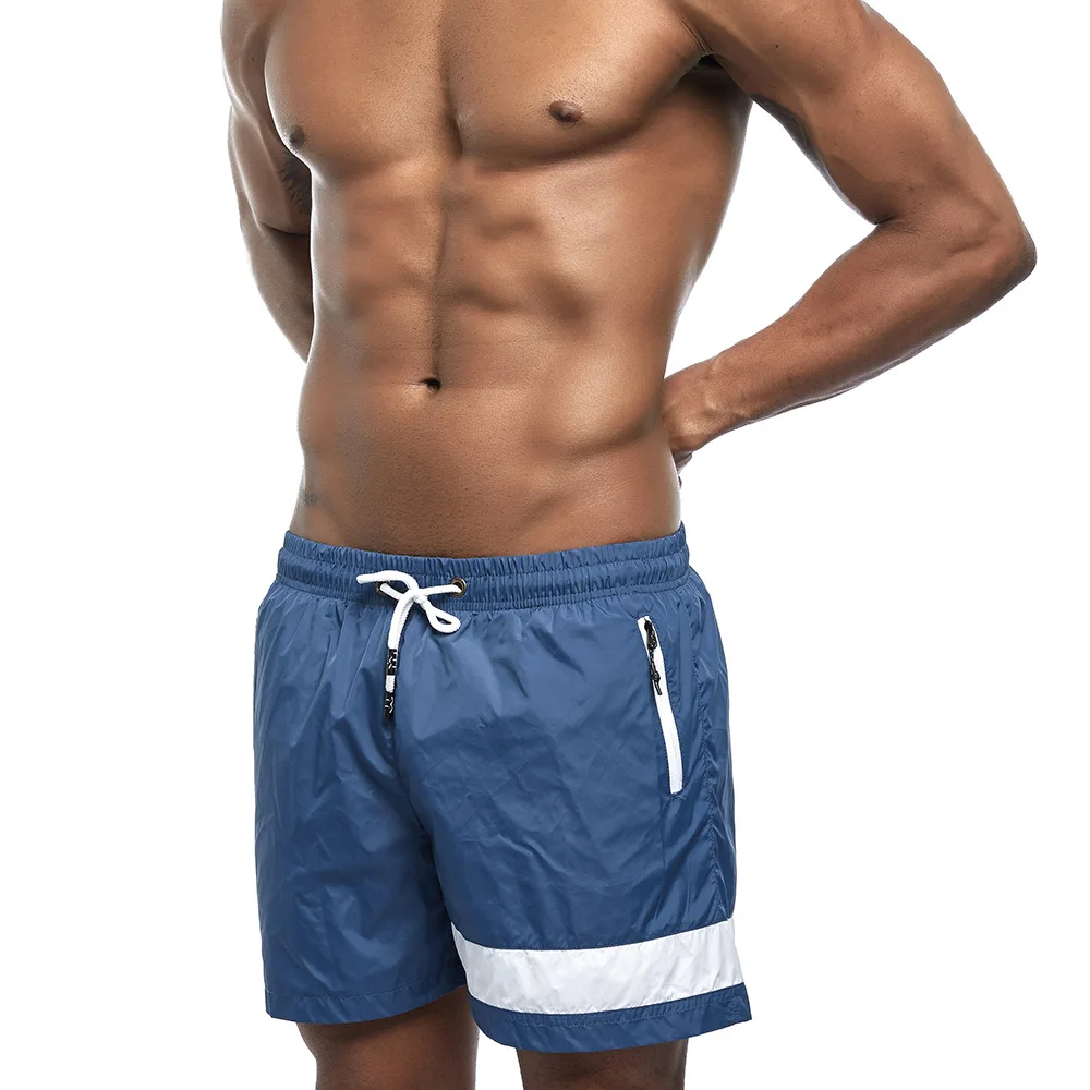Новые мужские летние спортивные шорты, спортивные штаны для спортзала, бега, фитнеса, мужские пляжные шорты, пляжные шорты - Цвет: dark blue