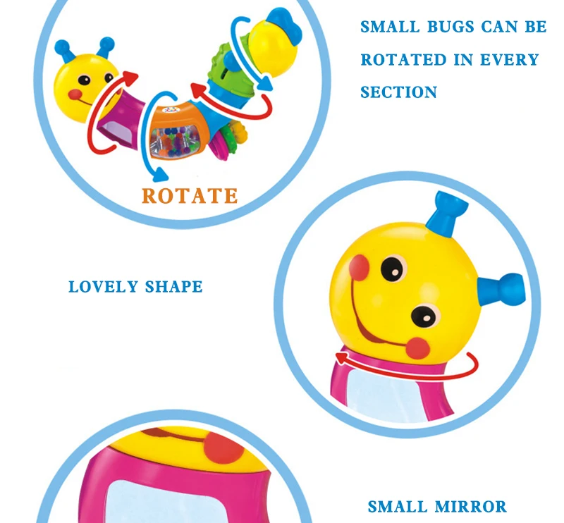 Детская игрушка-погремушка кровать колокольчик силиконовый колокольчик Jingle умная тренировка детский Прорезыватель развивающие мобильные телефоны игрушки 0-12-24 месяцев